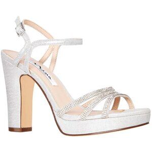 Nina Women's Saralyn Platform Block Heel Evening Sandals (WIDE)